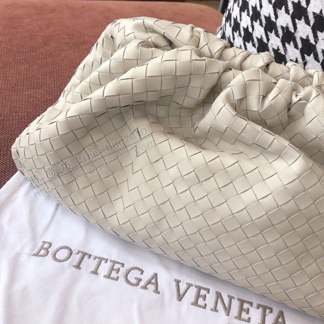 Bottega Veneta女包 98059 寶緹嘉胎牛皮米白編織女包 BV雲朵包 水桶包腰包  gxz1061